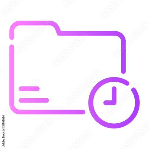time gradient icon