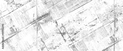 Vector newspaper paper grunge vintage black and white poster with the words.