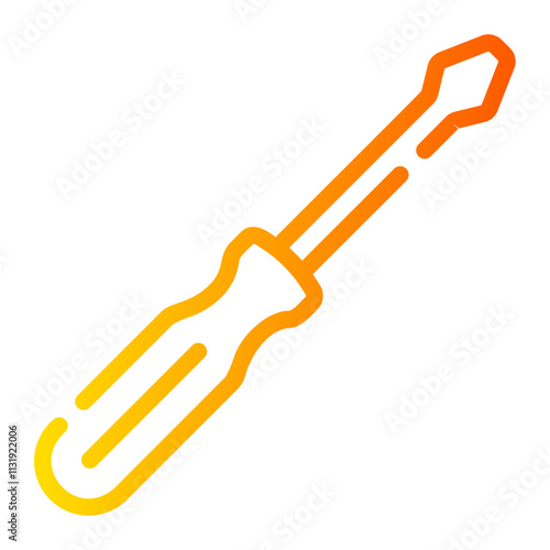 screwdriver Line Gradient Icon photo