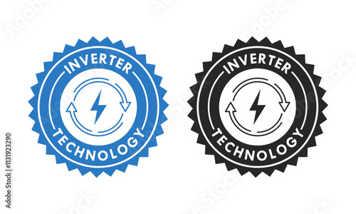 inverter technology logo template illustration