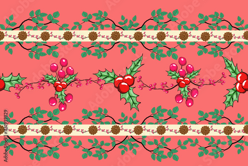 delightful Christmas pixl pattern bursting with festive cheer,Perfect for wrapping paper, cards, or any holiday project.