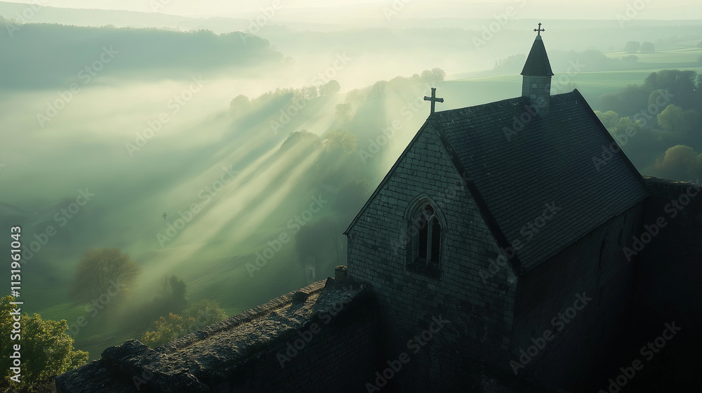 Fototapeta premium church in the mountains