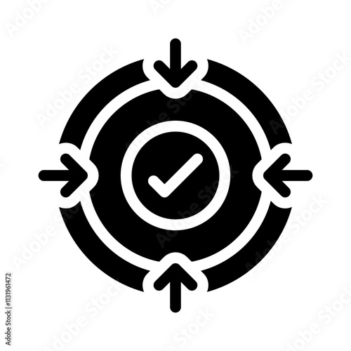 Icon Focus Attention With Style Glyph