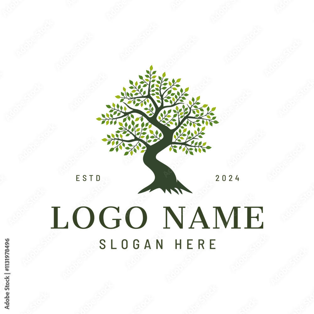 Obraz premium tree logo concept