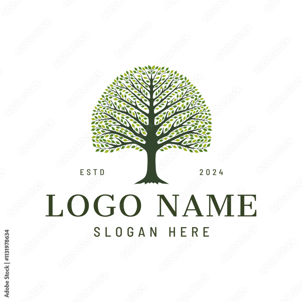 Obraz premium tree logo concept 