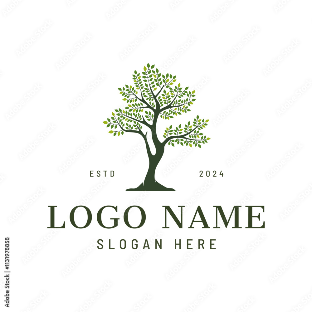 Obraz premium tree logo concept 