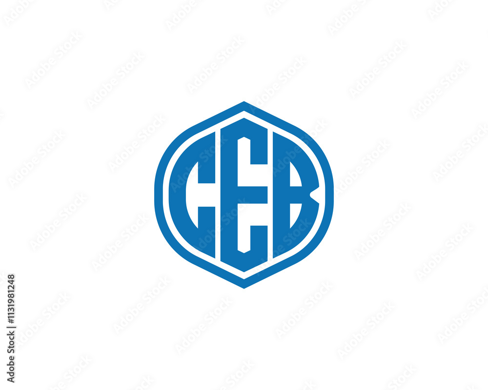 Obraz premium CEB logo design vector template. CEB