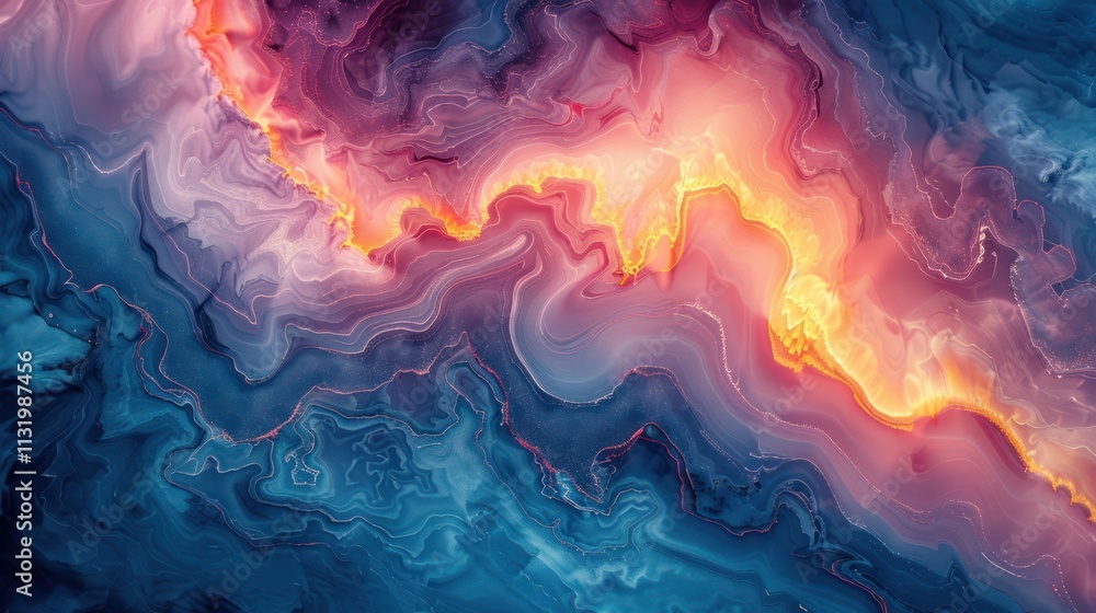 Fototapeta premium Abstract nature-inspired texture with organic shapes and earth tones