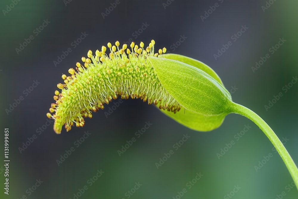 Fototapeta premium Close-up of a flowering plant with vibrant details.
