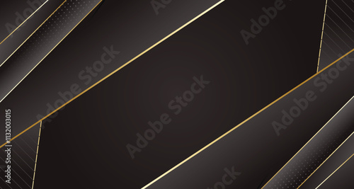 Elegant black gold wave background, modern luxury design, abstract golden swirl, minimalist style, creative graphic element, space for text