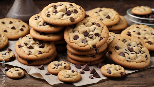 Cookies with Chocolate Chips Clip Art