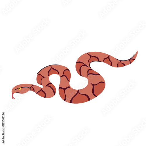 Copperhead icon clipart avatar logotype isolated vector illustration