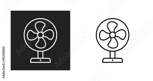 Electric Fan Vector Icon