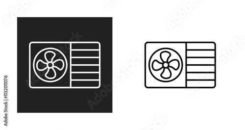 AC Window Unit Vector Icon