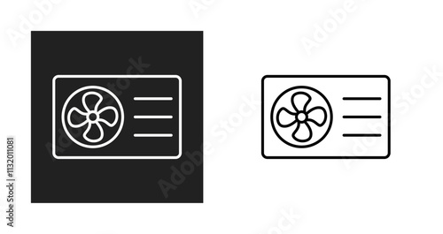 AC Outside Unit Vector Icon
