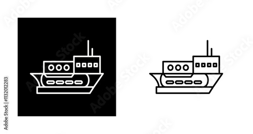 Delivery Ship Vector Icon