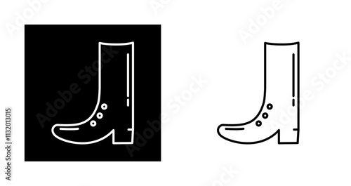 Cowboy Boot Vector Icon