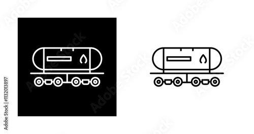 Tank Wagon Vector Icon