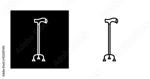 Walking Stick Vector Icon