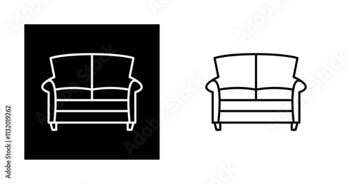 Double Sofa Vector Icon
