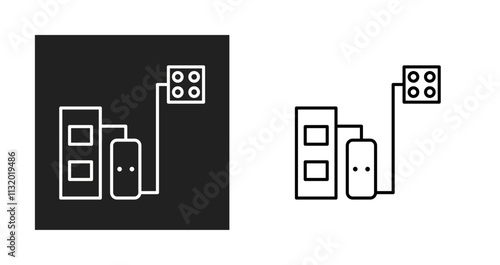 Solid Fuel Boiler Vector Icon