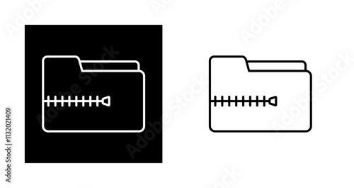 Zip File Vector Icon