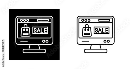 Online Sale Vector Icon