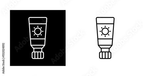 Sunscreen Vector Icon