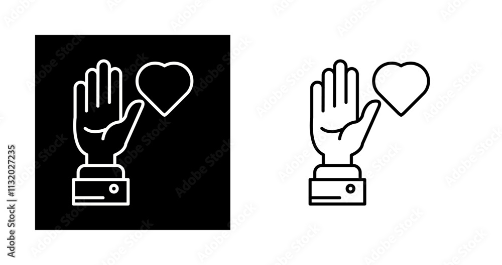 Fototapeta premium Volunteer Vector Icon