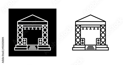 Stage Vector Icon