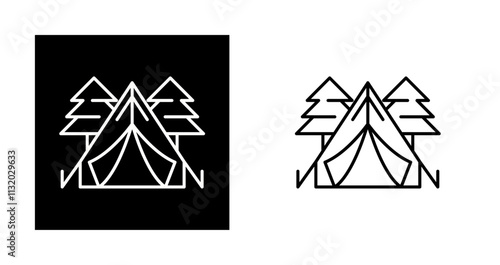 Tent Vector Icon