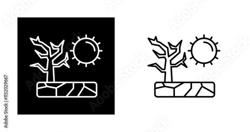 Drought Vector Icon