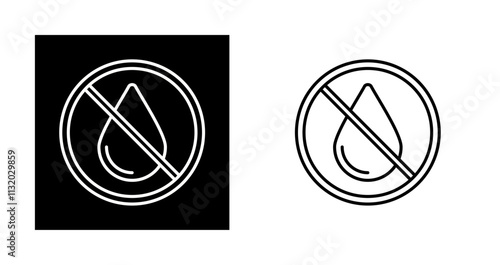 No Water Vector Icon