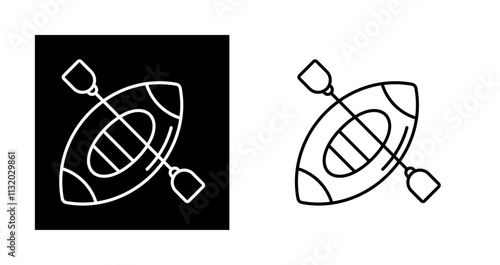 Kayak Vector Icon