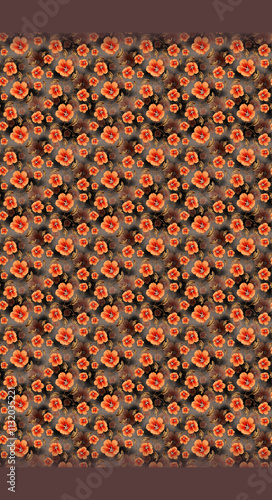  Digital Saree Design || background made of squares ||background with red and yellow circles