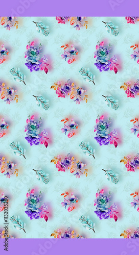 Digital Saree Design ||abstract watercolor background