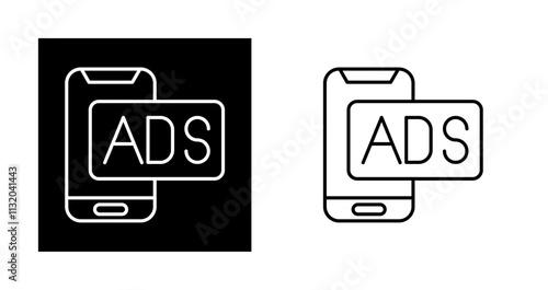 Mobile Advertising Vector Icon