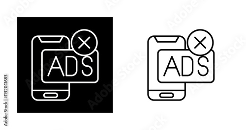 AD Block Vector Icon