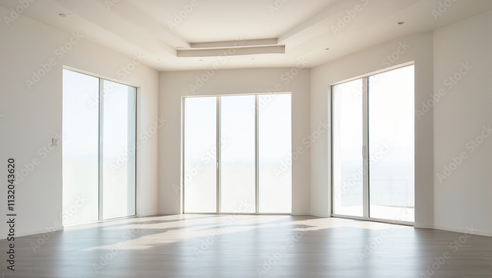 Obraz premium Empty Light Room Interior