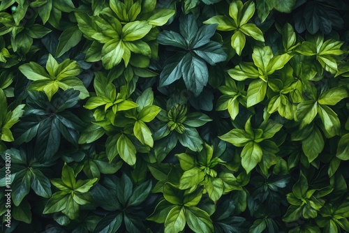 Wallpaper Mural Lush green leaves creating a vibrant, natural backdrop. Torontodigital.ca
