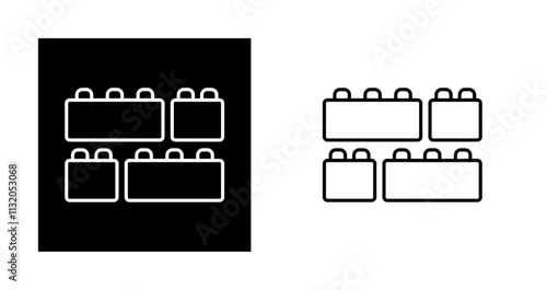 Toy Blocks Vector Icon