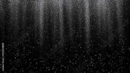 Dynamic Water Suspension: A captivating high-resolution image showcasing a burst of water droplets suspended in a dark abyss. The ethereal particles create a mesmerizing visual, perfect for abstract a