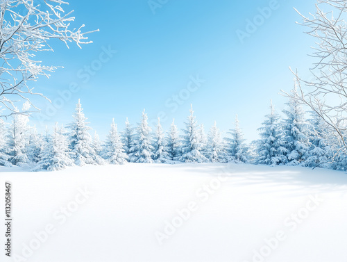 Wallpaper Mural Winter with snow in transparent background Torontodigital.ca