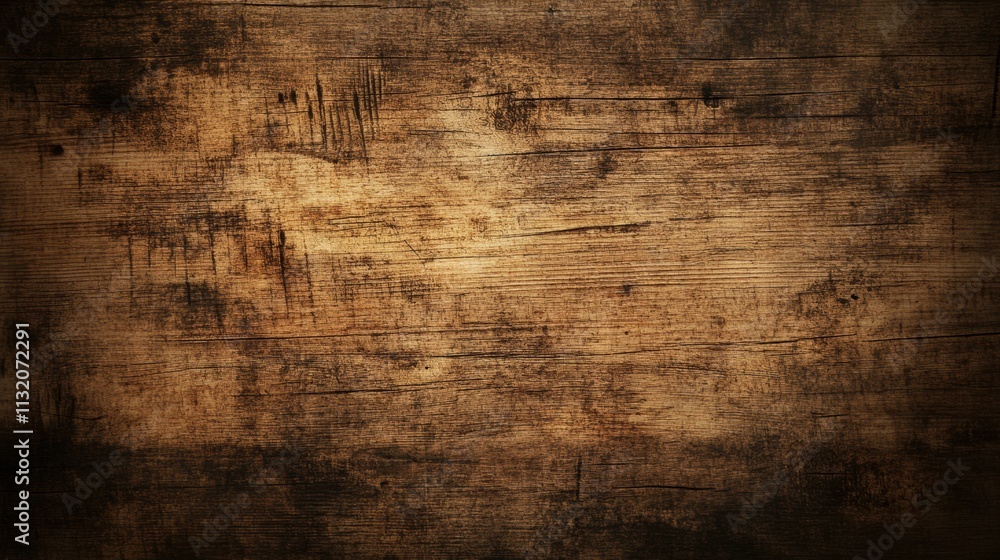 Obraz premium Rustic wood grain texture with natural knots and imperfections