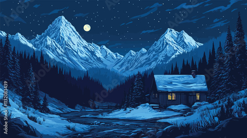 winter mountain landscape