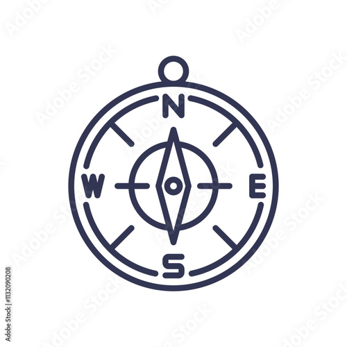 A compass icon symbolizing navigation and direction.