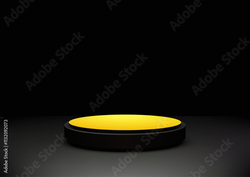 Black and Yellow Podium on ...