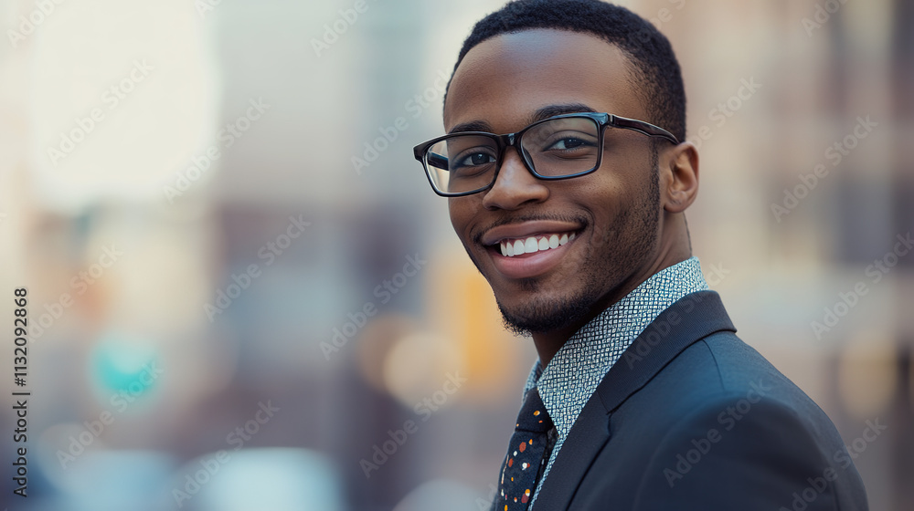 Obraz premium Young Professional at Work – Focused and Driven