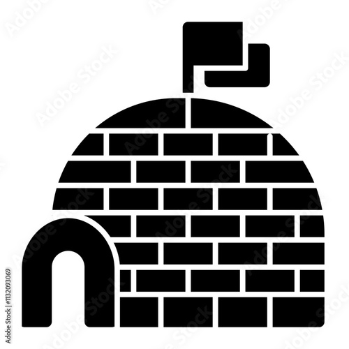 Igloo solid icon