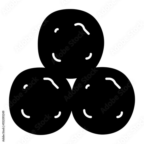 Snowball solid icon